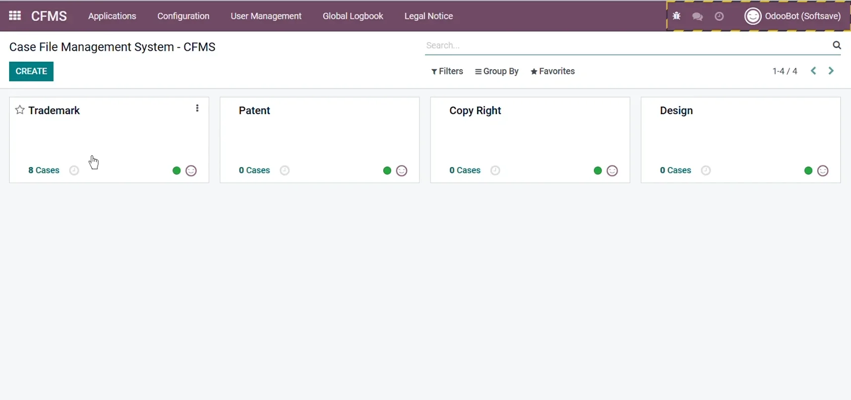 CFMS — Intellectual Property Management System